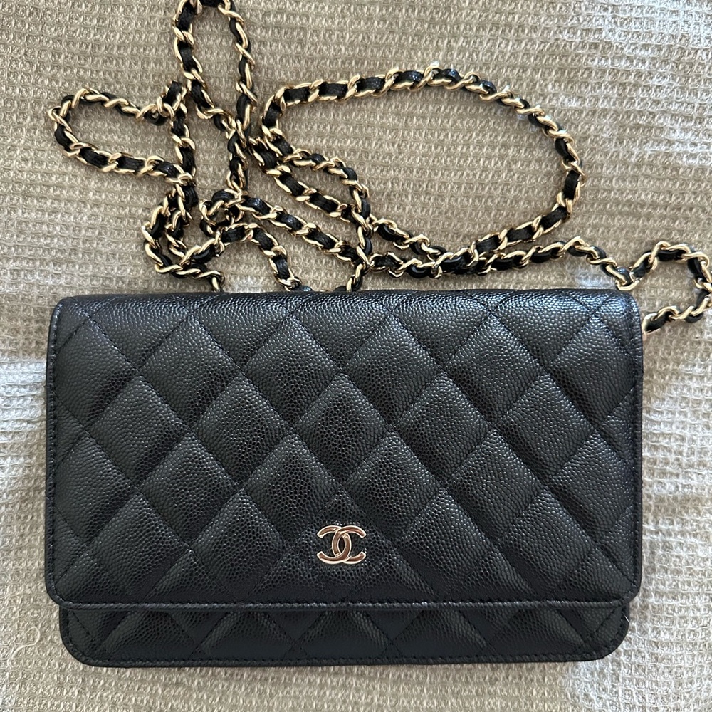 Chanel wallet purse. Never used Pristine condition. Gold hardware.